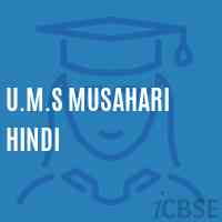 U.M.S Musahari Hindi Middle School Logo