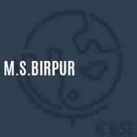 M.S.Birpur Middle School Logo