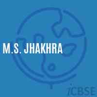 M.S. Jhakhra Middle School Logo