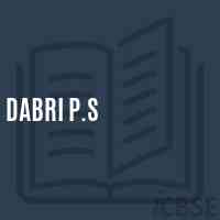 Dabri P.S Primary School Logo