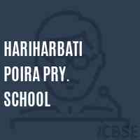 Hariharbati Poira Pry. School Logo