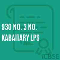 930 No. 3 No. Kabaitary Lps Primary School Logo