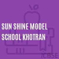 Sun Shine Model School Khotran Logo