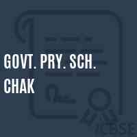 Govt. Pry. Sch. Chak Primary School Logo