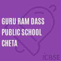 Guru Ram Dass Public School Cheta Logo