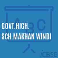 Govt.High. Sch.Makhan Windi Secondary School Logo