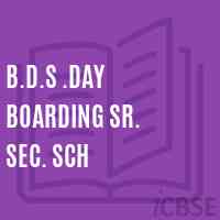 B.D.S .Day Boarding Sr. Sec. Sch Senior Secondary School Logo