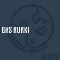 Ghs Rurki Secondary School Logo