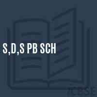 S,D,S Pb Sch Senior Secondary School Logo