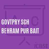Govtpry Sch Behram Pur Bait Primary School Logo