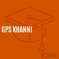 Gps Khanni Primary School Logo