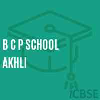 B C P School Akhli Logo
