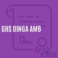 Ghs Dinga Amb Secondary School Logo