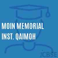 Moin Memorial Inst. Qaimoh Middle School Logo