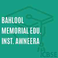 Bahlool Memorial Edu. Inst. Awneera Middle School Logo