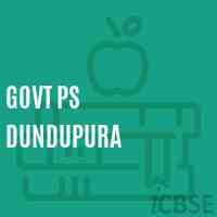 Govt Ps Dundupura Primary School Logo