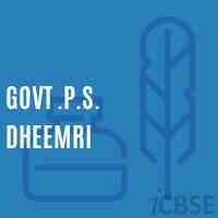 Govt .P.S. Dheemri Primary School Logo