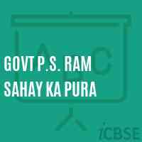 Govt P.S. Ram Sahay Ka Pura Primary School Logo