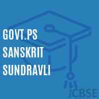Govt.Ps Sanskrit Sundravli Primary School Logo