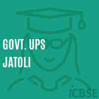 Govt. Ups Jatoli Middle School Logo