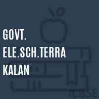 Govt. Ele.Sch.Terra Kalan Primary School Logo