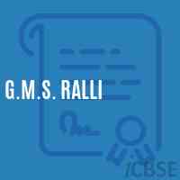 G.M.S. Ralli Middle School Logo