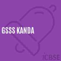 Gsss Kanda High School Logo