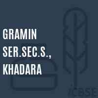 Gramin Ser.Sec.S., Khadara Senior Secondary School Logo