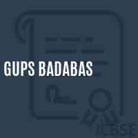 Gups Badabas Middle School Logo