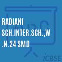 Radiani Sch.Inter.Sch.,W.N.24 Smd Middle School Logo