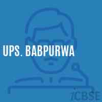Ups. Babpurwa Middle School Logo