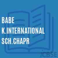 Babe K.International Sch.Chapr Secondary School Logo