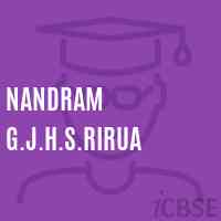 Nandram G.J.H.S.Rirua Middle School Logo