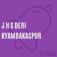 J H S Deri Kyambakaspur Middle School Logo