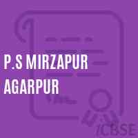 P.S Mirzapur Agarpur Primary School Logo