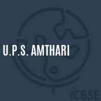 U.P.S. Amthari Middle School Logo