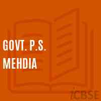 Govt. P.S. Mehdia Primary School Logo