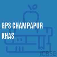 Gps Champapur Khas Primary School Logo