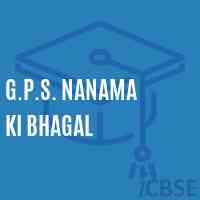 G.P.S. Nanama Ki Bhagal Primary School Logo