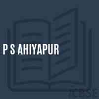 P S Ahiyapur Primary School Logo