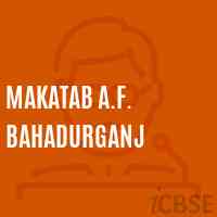 Makatab A.F. Bahadurganj Primary School Logo