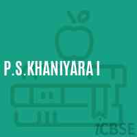P.S.Khaniyara I Primary School Logo
