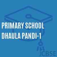 Primary School Dhaula Pandi-1 Logo