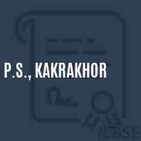 P.S., Kakrakhor Primary School Logo