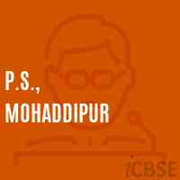 P.S., Mohaddipur Primary School Logo