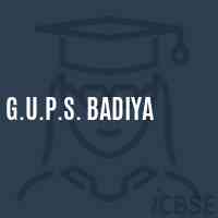 G.U.P.S. Badiya Middle School Logo