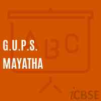 G.U.P.S. Mayatha Middle School Logo