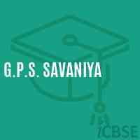G.P.S. Savaniya Primary School Logo
