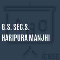 G.S. Sec.S. Haripura Manjhi High School Logo