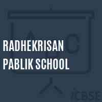 Radhekrisan Pablik School Logo